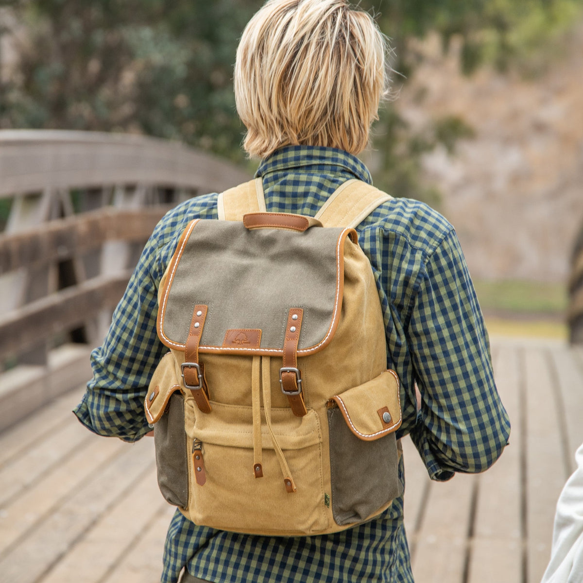 Mountain Wood Backpack - TSD21100-OLIVE - image 2