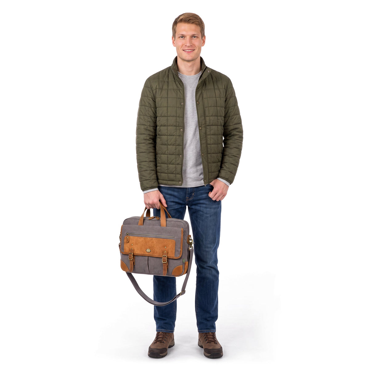 Valley Oak Briefcase - TSD21108-GREY - image 2