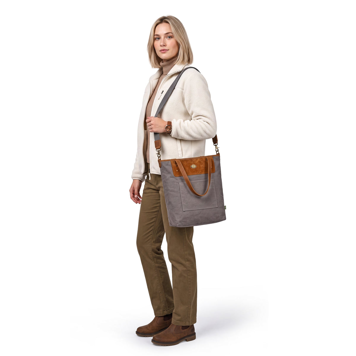 Valley Oak Convertible Tote - TSD21110-GREY - image 2