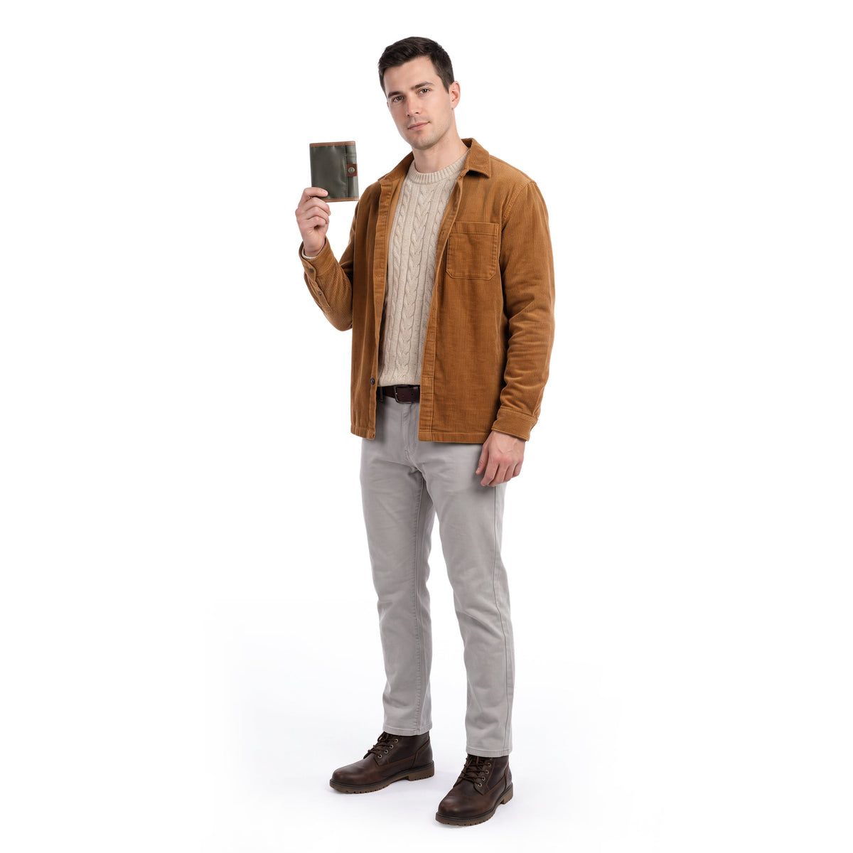 Urban Light Coated Canvas Wallet - TSD61103-ARMYGREEN - image 2