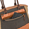 Tapa Two-Tone Canvas Satchel