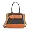 Tapa Two-Tone Canvas Satchel