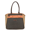 Tapa Two-Tone Canvas Satchel