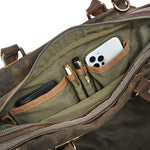 Tapa Two-Tone Canvas Satchel