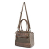 Tapa Two-Tone Canvas Satchel