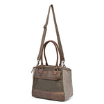 Tapa Two-Tone Canvas Satchel