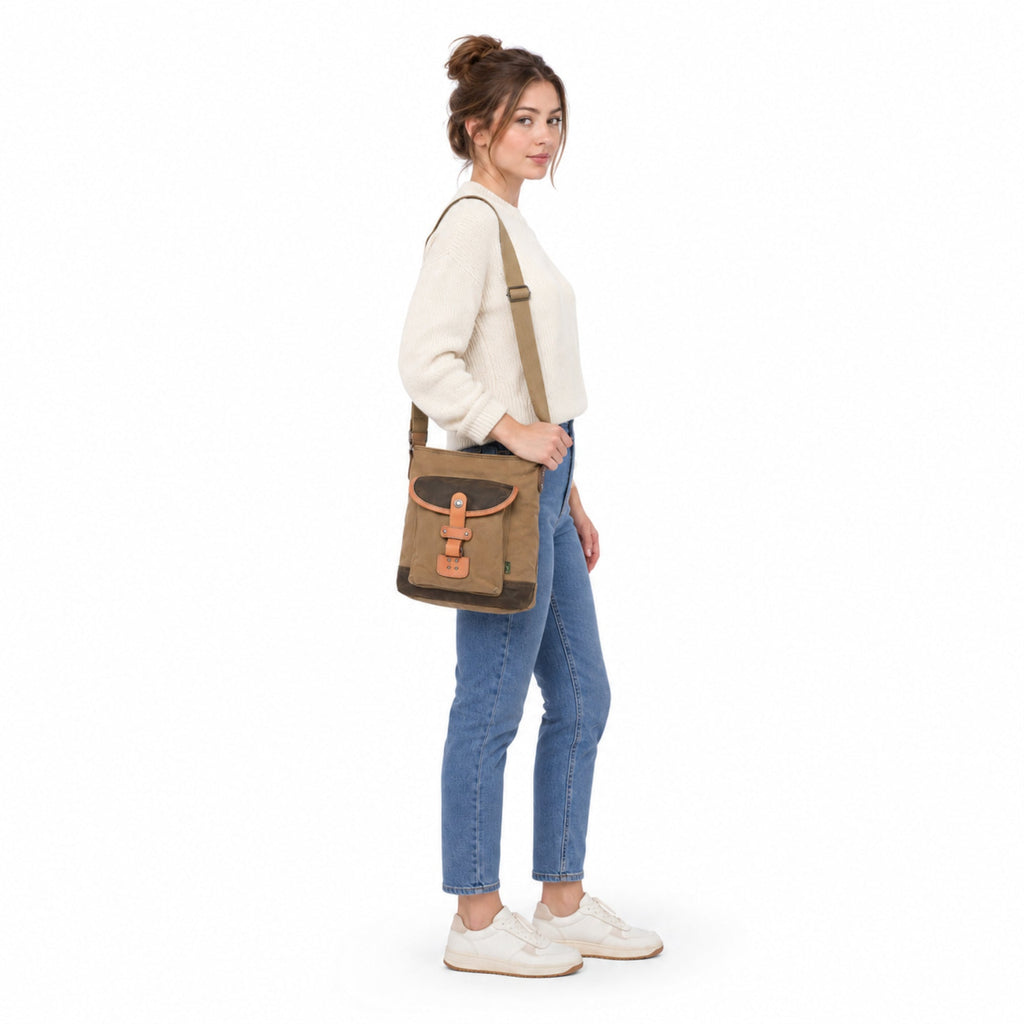 Tapa Two-Tone Crossbody - TSD1077-BROWN - image 1