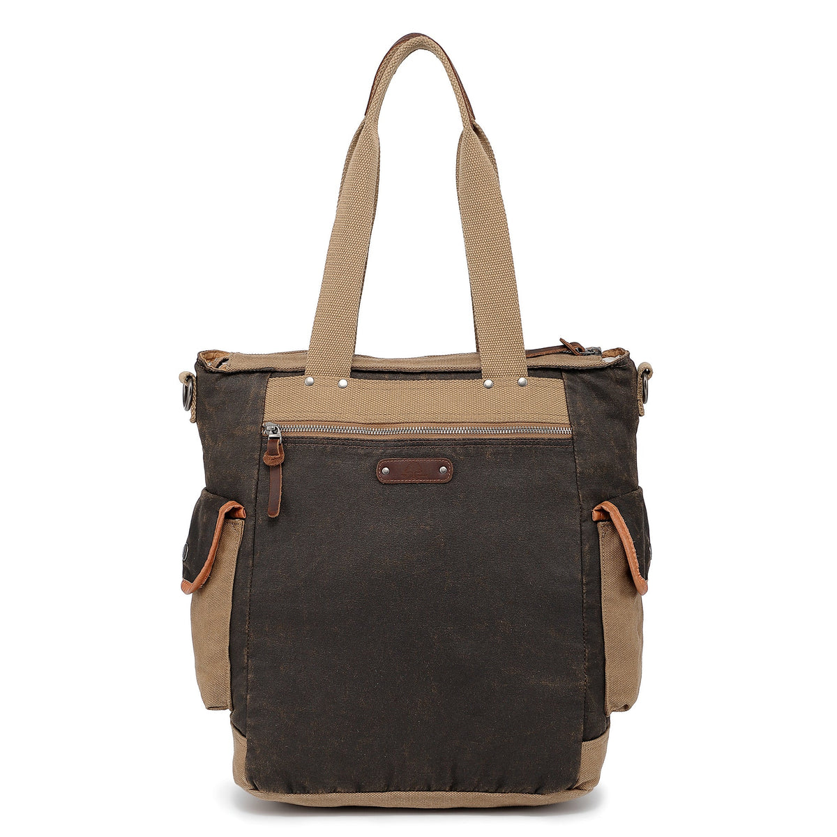 Tapa Two-Tone Tote - Brown - image 3