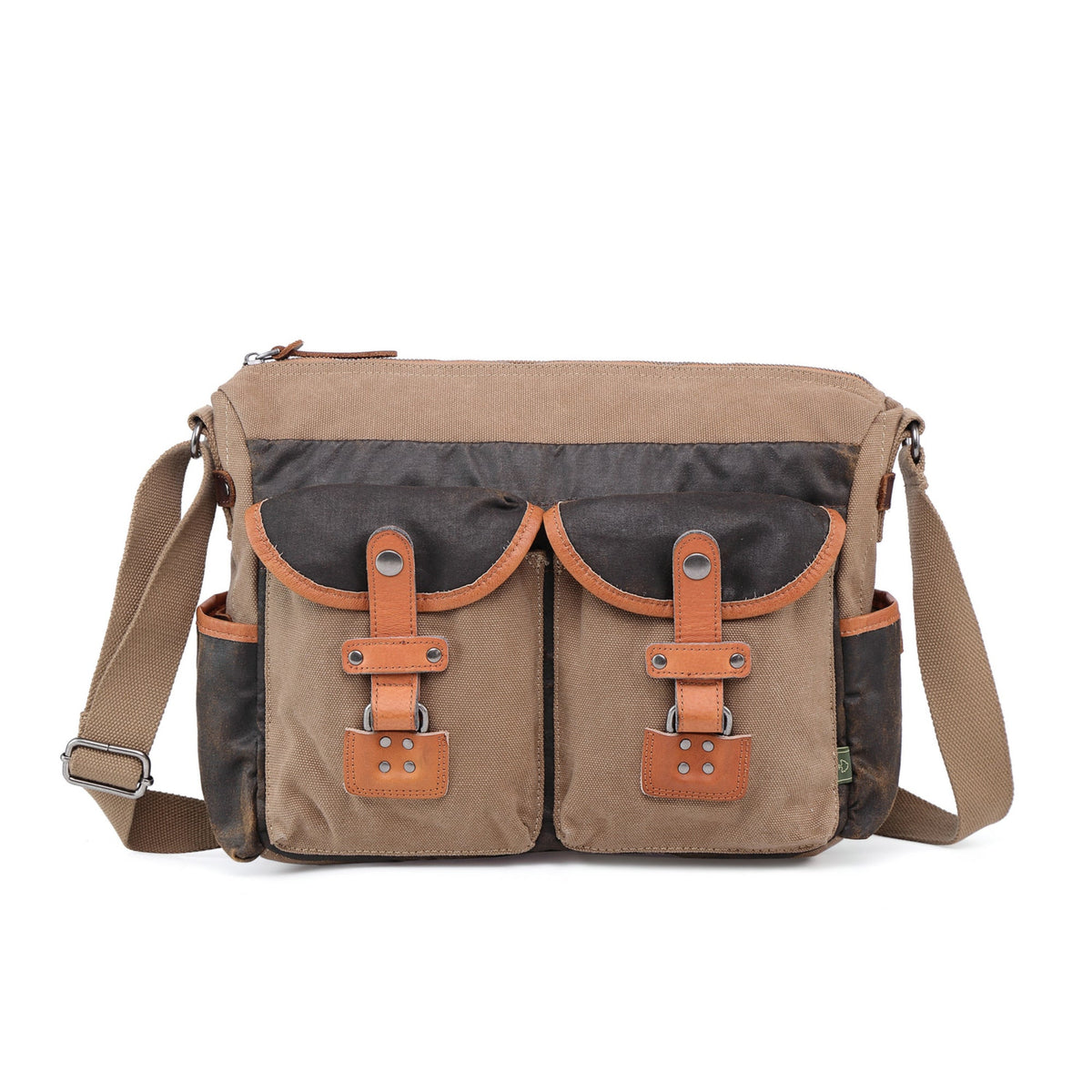 Tapa Two-Tone Mail Bag - Brown - image 1