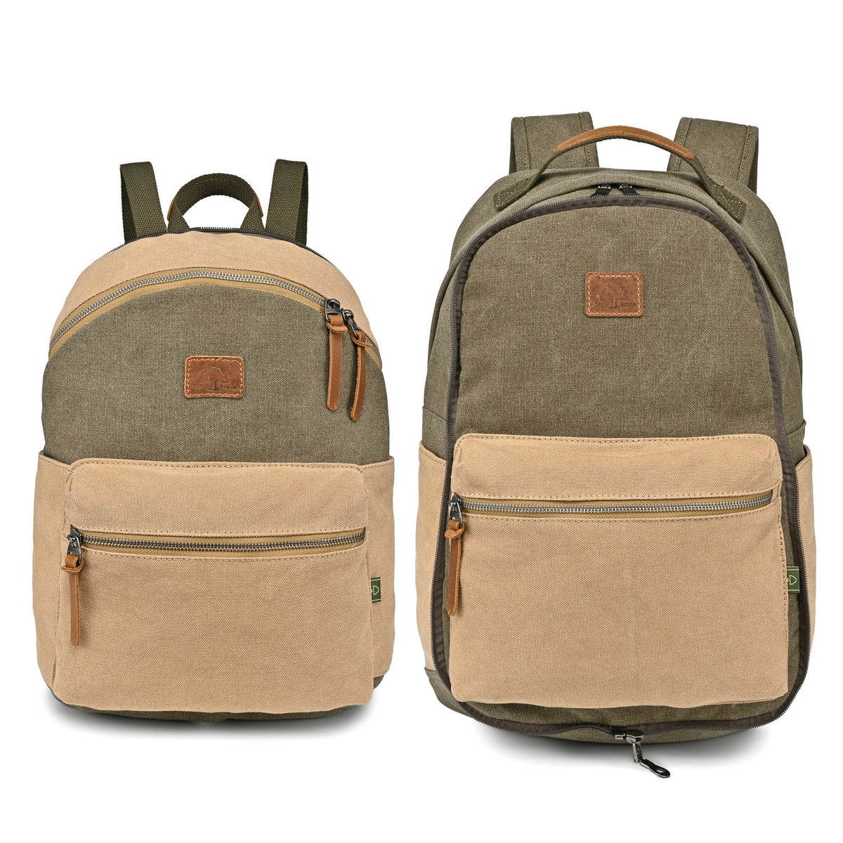 Trail & Tree Double Backpack - TSD1122-ARMYGREEN - image 1