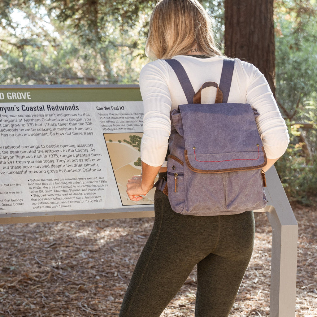 Atona Flap Backpack - TSD1218-DENIMBLUE - image 1