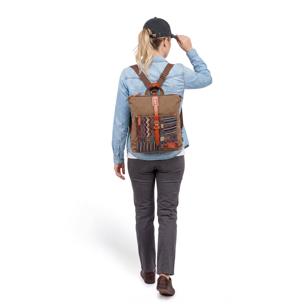 Four Seasons Convertible Backpack - TSD15401-COFFEE - image 1