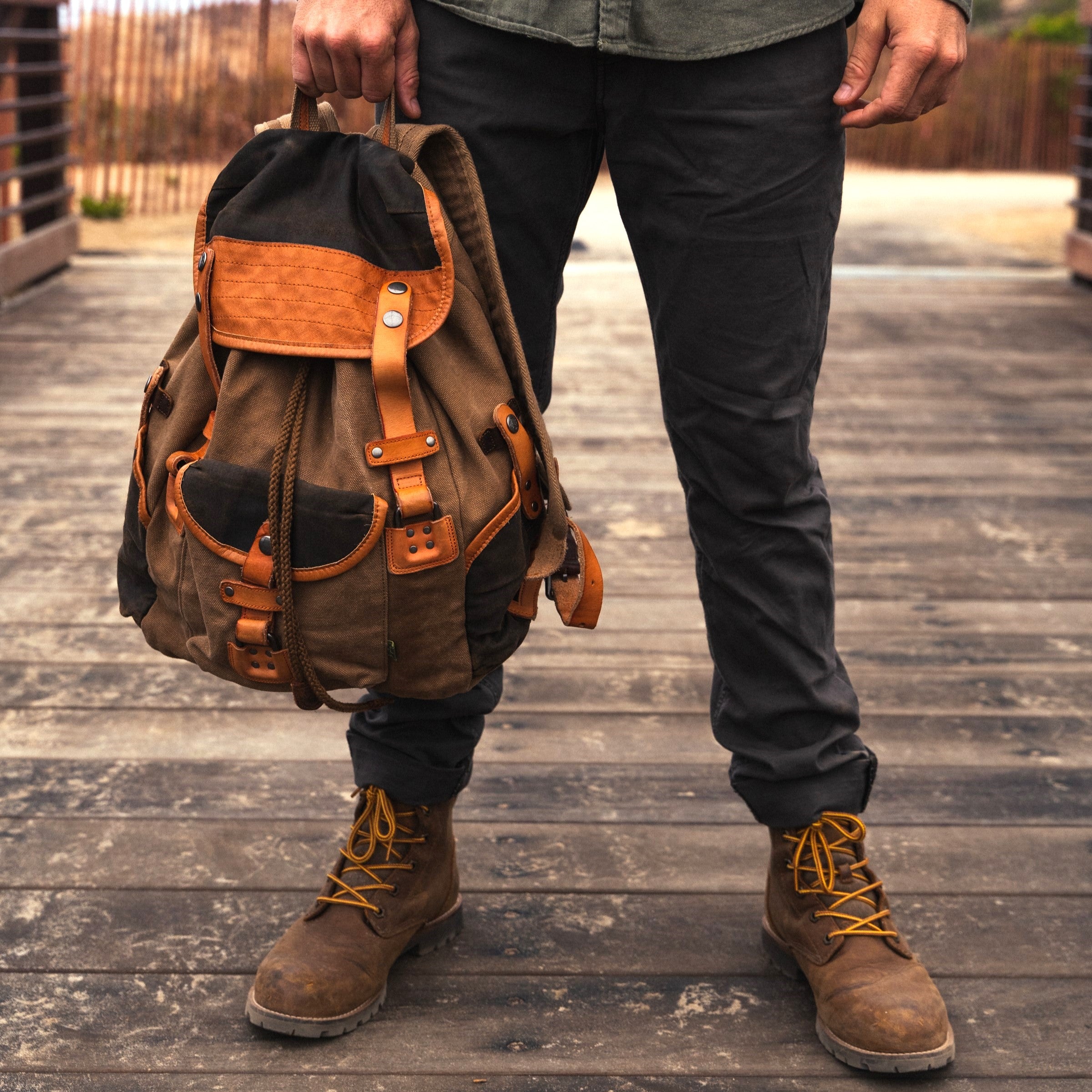 brown leather canvas backpack Men's Vintage & Backpack, Coffee Protect the tech you love with handcrafted products by WaterField Designs. Shinjuku Laptop Backpack, Navy Waxed