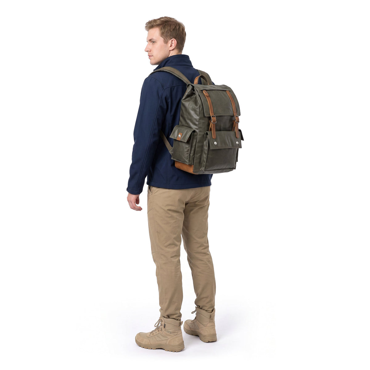 Urban Light Traveler Backpack - TSD2031-ARMYGREEN - image 2