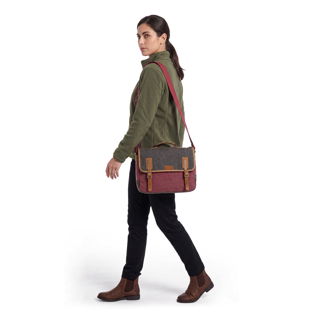 Mountain Wood Messenger - TSD21101-BURGUNDY - image 1