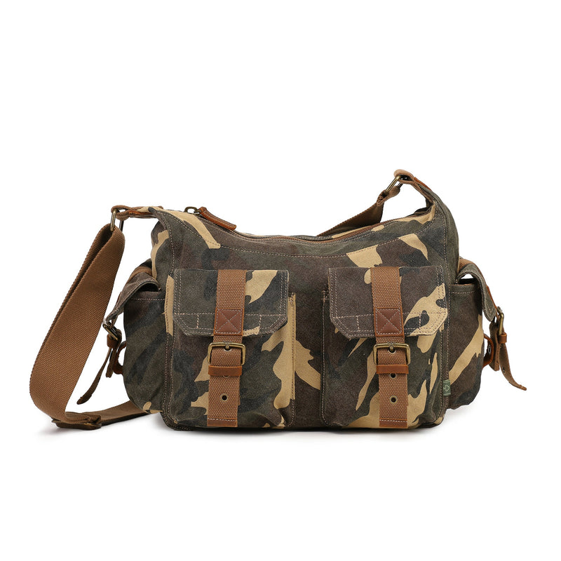 バッグ leather shoulderbag camo ririzip archive Leaf Hill Camo Mail Bag | Messenger Bag | TSD Brand
