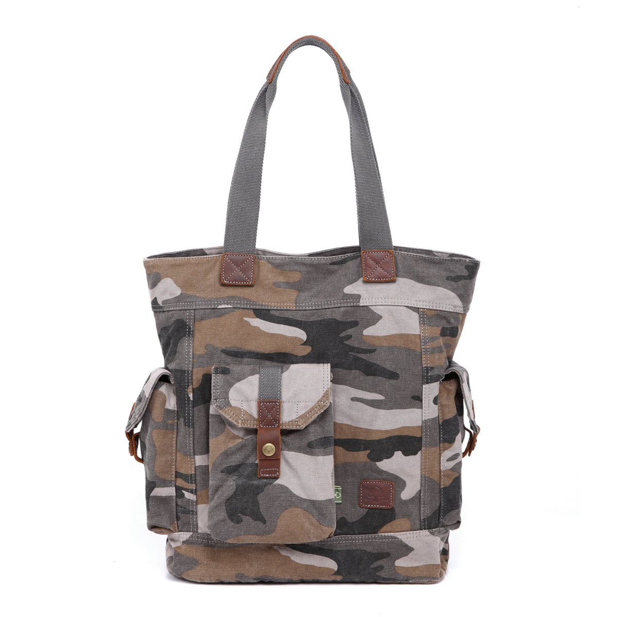 Leaf Hill Camo Tote - TSD2370-GREYCAMO - image 1