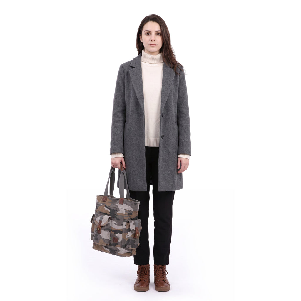 Leaf Hill Camo Tote - TSD2370-GREYCAMO - image 1