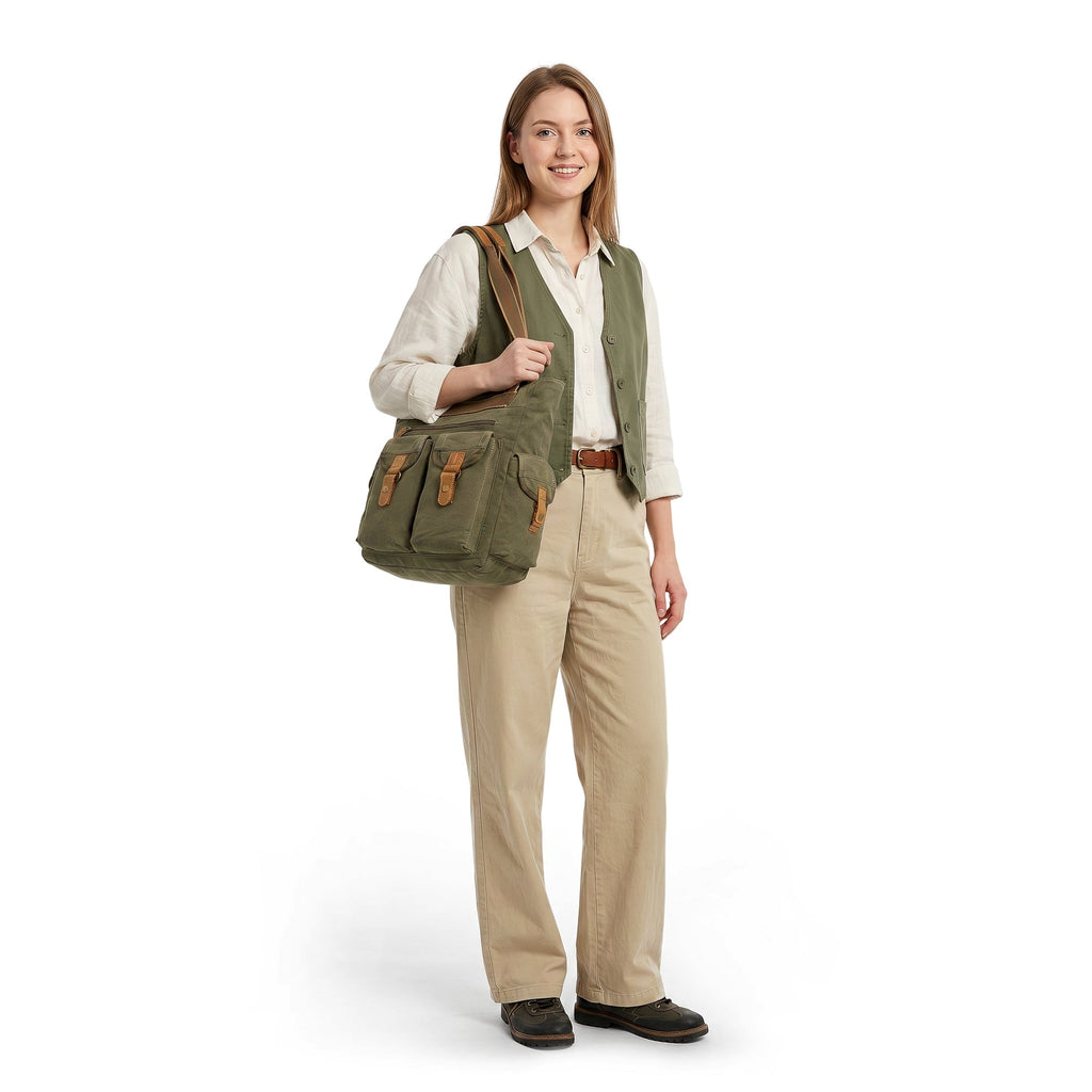 Oak Hill Tote - TSD2406-ARMYGREEN - image 1