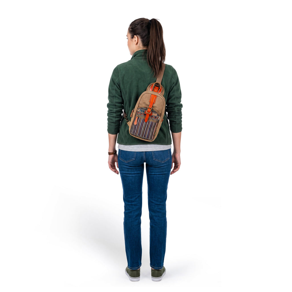 Four Seasons Sling Bag - TSD7608-COFFEE - image 1